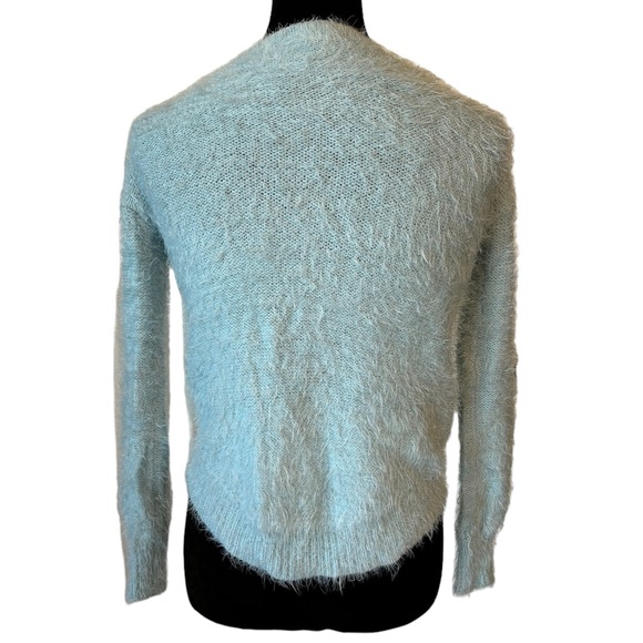 GB Super Soft Fluffy Powder Blue High Low Sweater - Picture 2 of 7